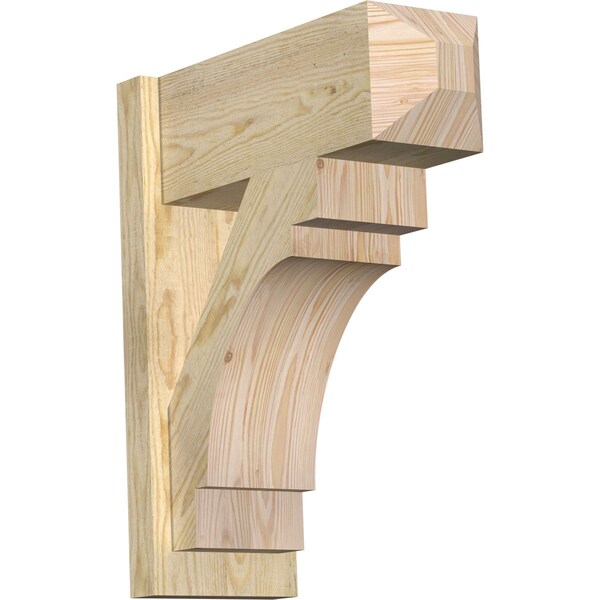 Ekena Millwork Merced Rough Sawn Craftsman Outlooker, Douglas Fir, 8"W x 20"D x 24"H OUT08X20X24MRC04RDF - main